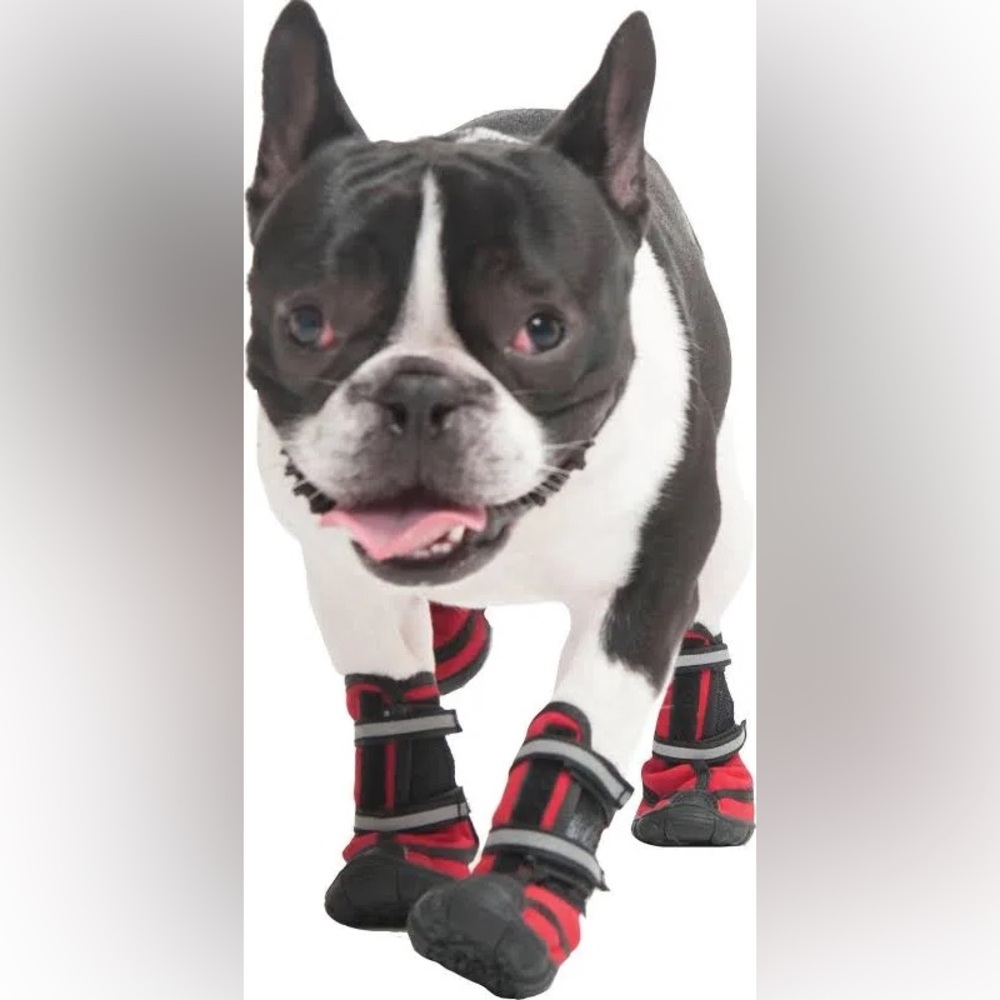 Red and Black Performance Dog Boots medium Fashion Pet